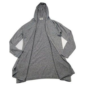 Bobbie Brooks Women's Long Sleeve Gray Hooded Open